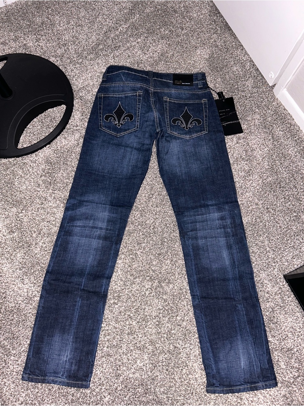KMJ Jean collection dark blue straight legged Jeans